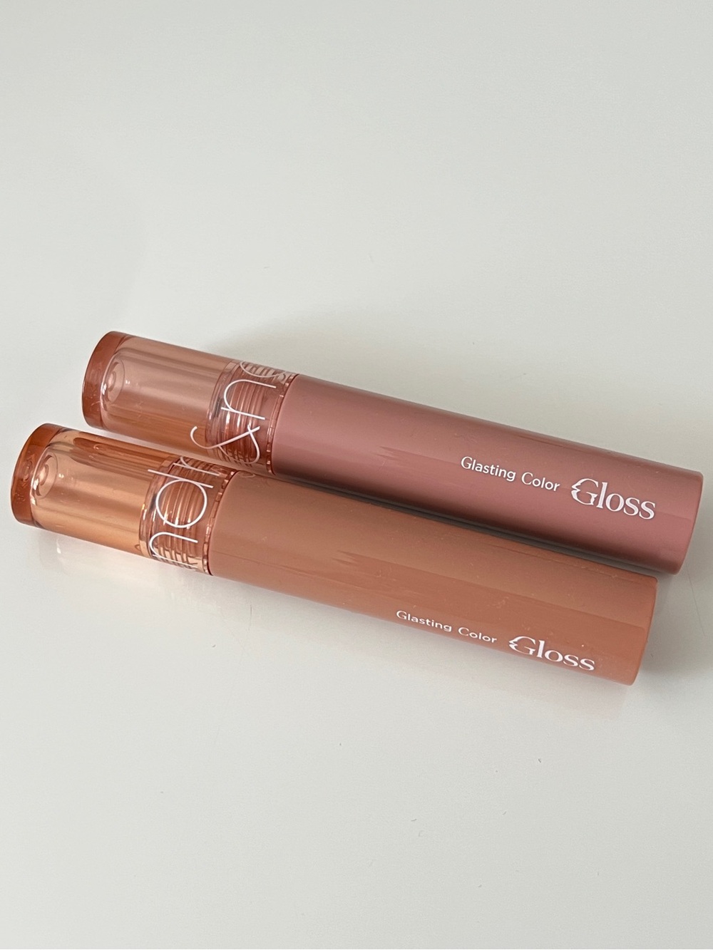 Romand Glasting Color Gloss Bundle - 12 Cream Shell, 21 Toffee Cream